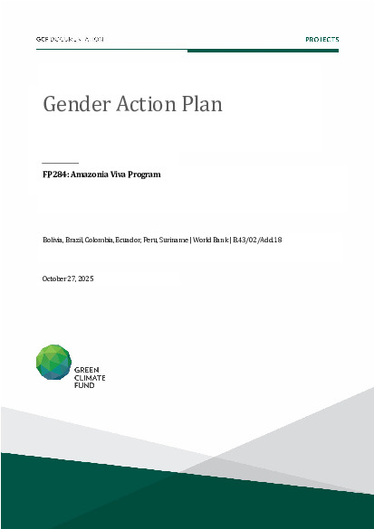 Download Gender action plan for FP284: Amazonia Viva Program Document cover for Gender action plan for FP284: Amazonia Viva Program