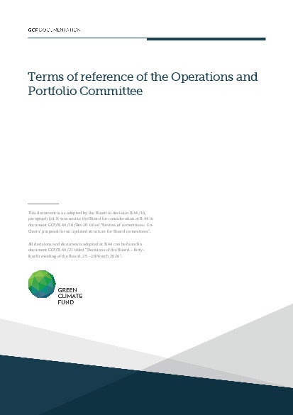 Download Terms of reference of the Operations and Portfolio Committee Document cover for Terms of reference of the Operations and Portfolio Committee
