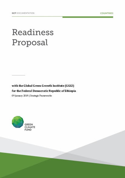 Document cover for Strategic Frameworks support for Ethiopia through GGGI