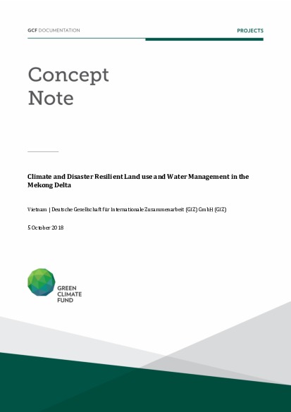 Document cover for Climate and Disaster Resilient Land use and Water Management in the Mekong Delta