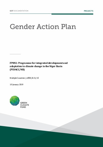 Download Gender action plan for FP092: Programme for integrated development and adaptation to climate change in the Niger Basin (PIDACC/NB) Document cover for Gender action plan for FP092: Programme for integrated development and adaptation to climate change in the Niger Basin (PIDACC/NB)