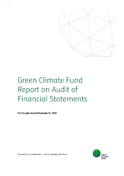 Download GCF report on audit of financial statements for the year ended 31 December 2014 Document cover for GCF report on audit of financial statements for the year ended 31 December 2014
