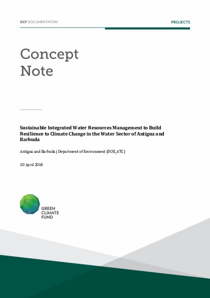 Download Sustainable Integrated Water Resources Management to Build Resilience to Climate Change in the Water Sector of Antigua and Barbuda Document cover for Sustainable Integrated Water Resources Management to Build Resilience to Climate Change in the Water Sector of Antigua and Barbuda