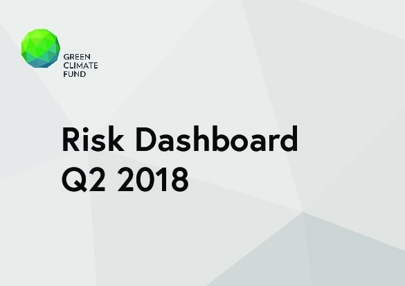 Document cover for GCF Risk Dashboard (Q2 2018)