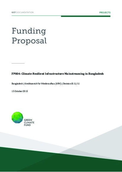 Document cover for Climate-resilient infrastructure mainstreaming in Bangladesh