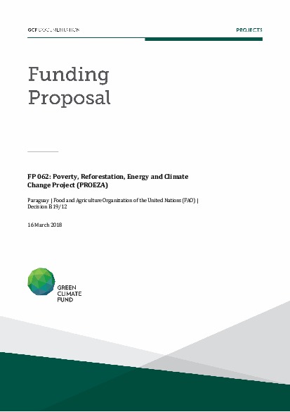 Document cover for Poverty, Reforestation, Energy and Climate Change project