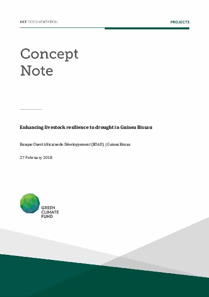 Document cover for Enhancing livestock resilience to drought in Guinea Bissau