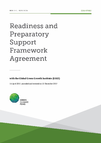 Download Amended and restated agreement in respect of the framework readiness and preparatory support grant agreement between the Green Climate Fund and the Global Green Growth Institute Document cover for Amended and restated agreement in respect of the framework readiness and preparatory support grant agreement between the Green Climate Fund and the Global Green Growth Institute