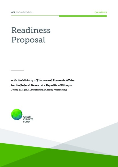 Document cover for NDA Strengthening and Country Programming support for Ethiopia through Ministry of Finance and Economic Planning