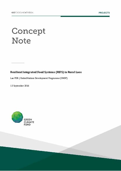Document cover for Resilient Integrated Food Systems (RIFS) in Rural Laos