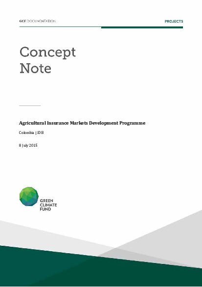 Document cover for Agricultural Insurance Markets Development Programme