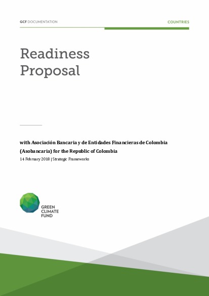 Document cover for Strategic Framework support for Colombia through Asobancaria