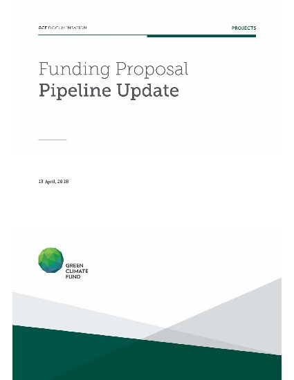 Document cover for Funding proposal pipeline update as of April 2018