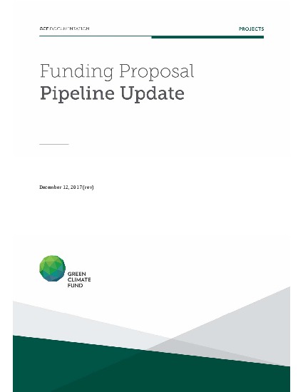 Document cover for Funding proposal pipeline update as of December 2017