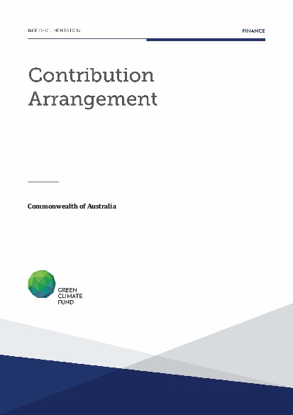 Document cover for Contribution Arrangement with Australia (IRM)
