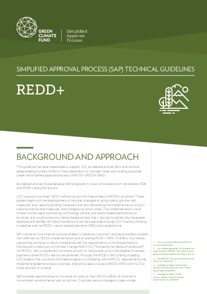 Document cover for SAP Technical Guidelines: REDD+