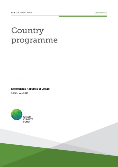 Document cover for DR Congo Country Programme