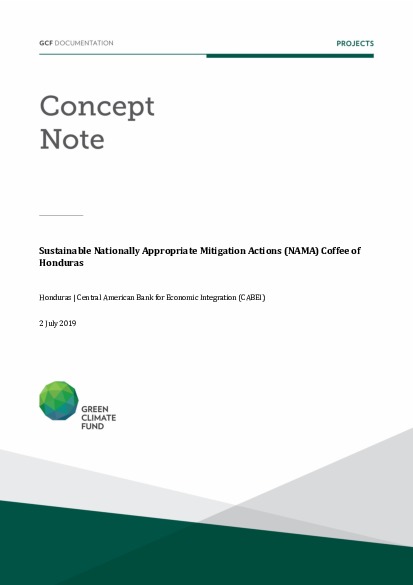 Document cover for Sustainable Nationally Appropriate Mitigation Actions (NAMA) Coffee of Honduras