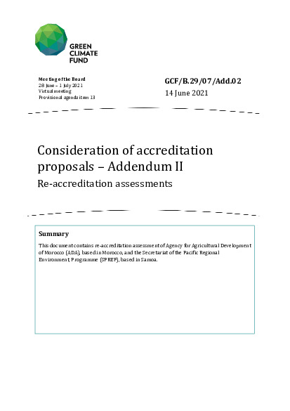 Download Consideration of accreditation proposals – Addendum II: Re-accreditation assessments Document cover for Consideration of accreditation proposals – Addendum II: Re-accreditation assessments