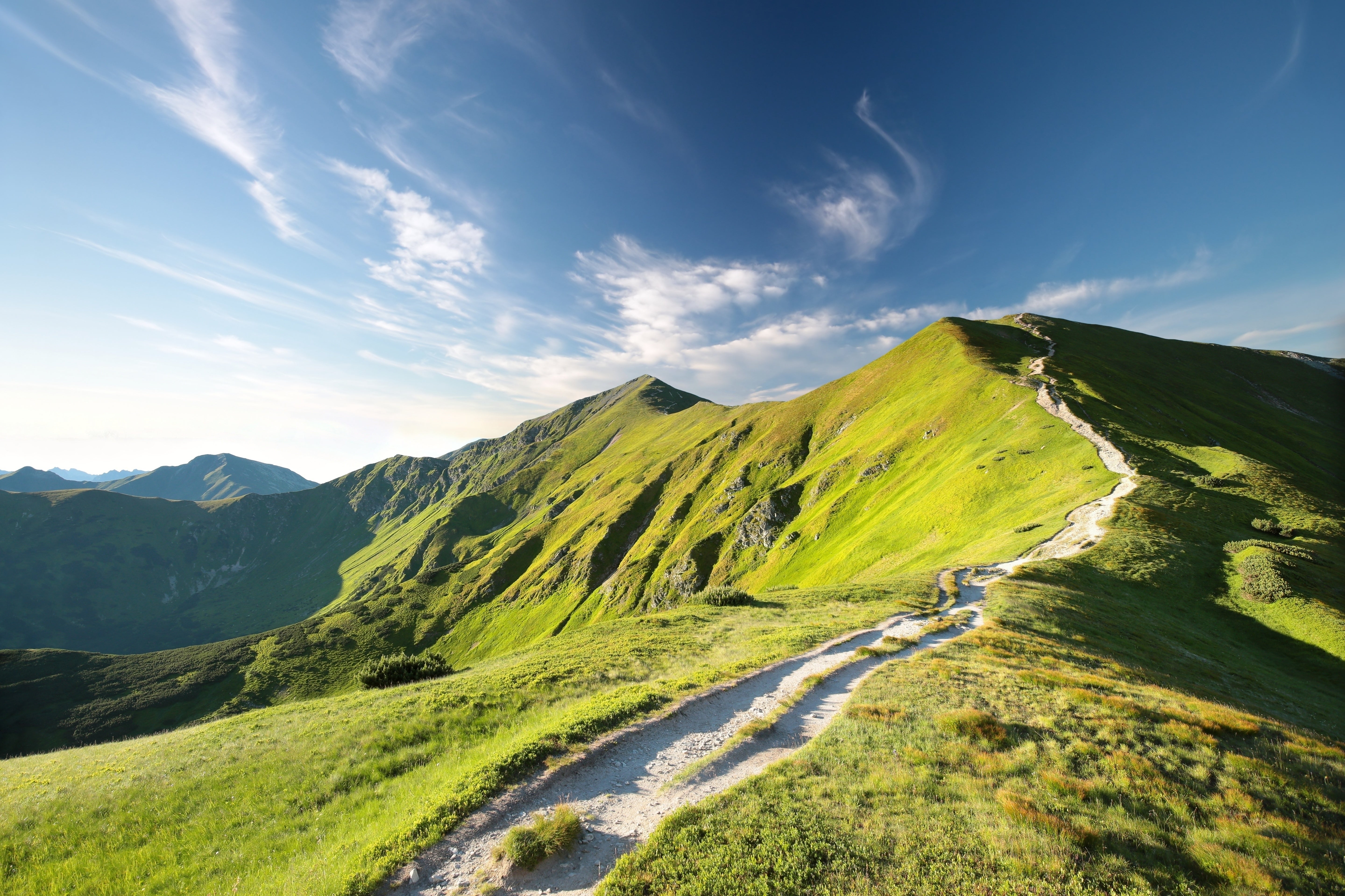 Trail to a mountain top