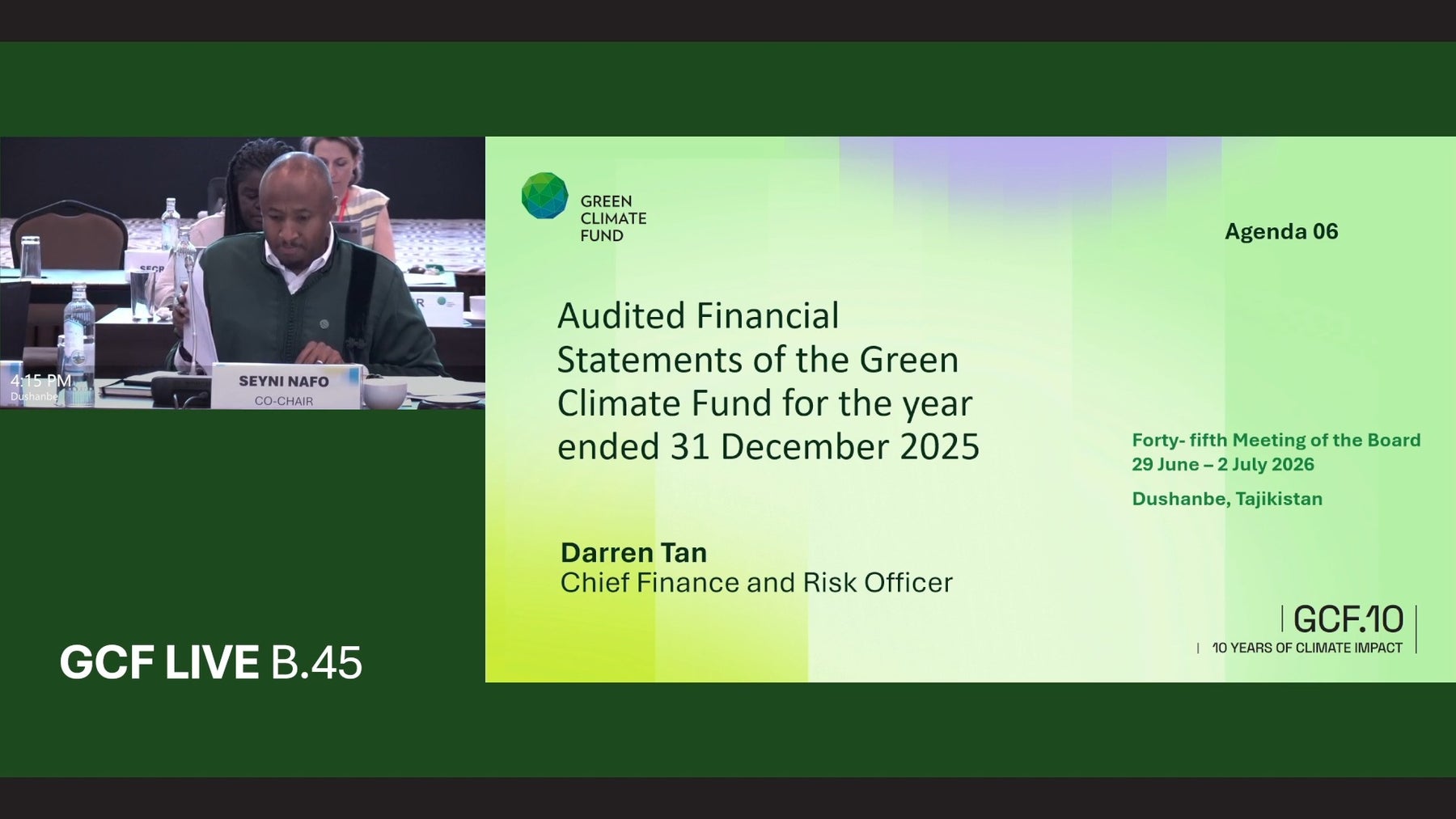 Forty-fifth meeting of the GCF Board (B.45) | Green Climate Fund