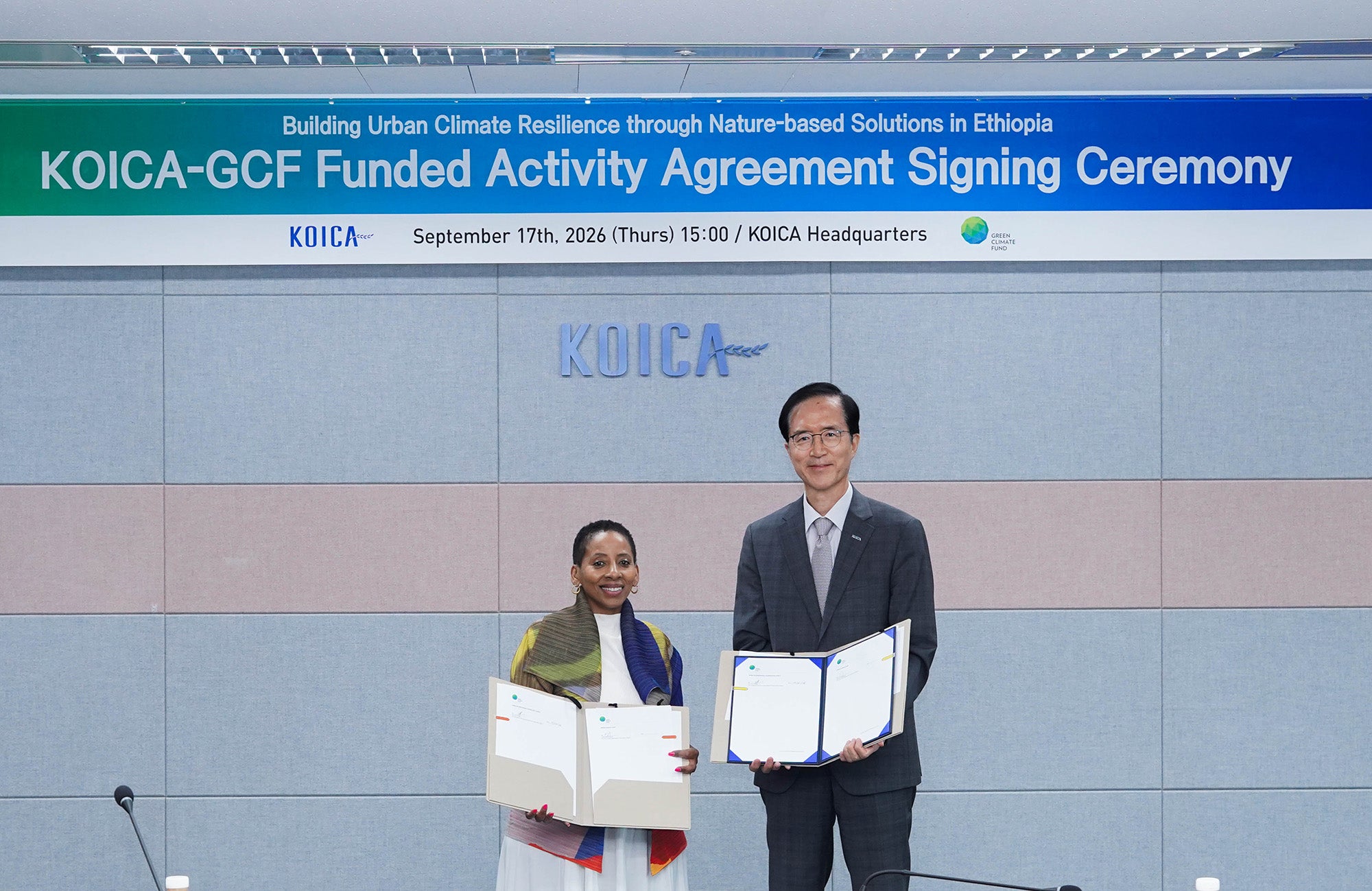 KOICA-GCF FAA Signing Ceremony