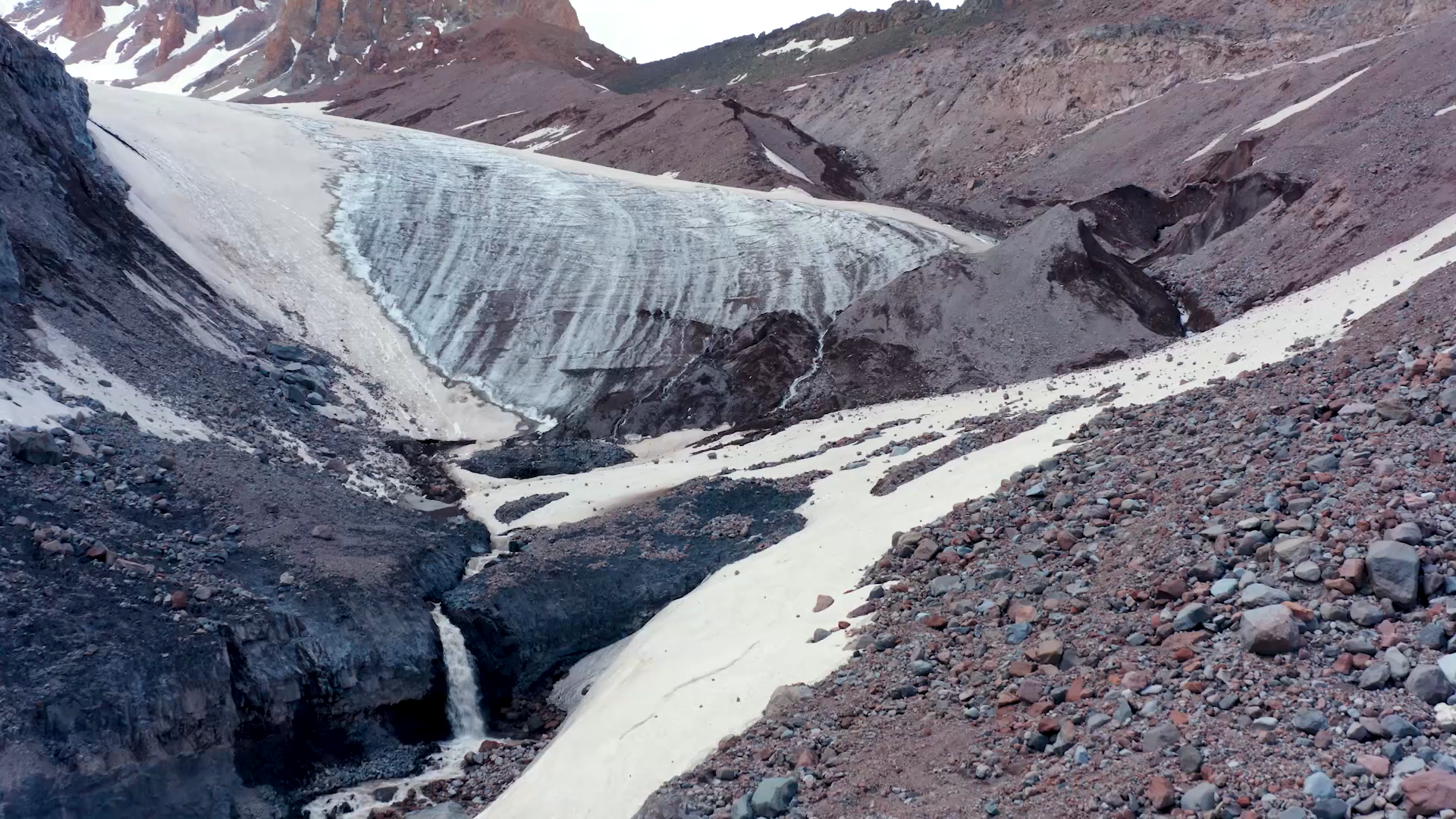 Photo of a glacier