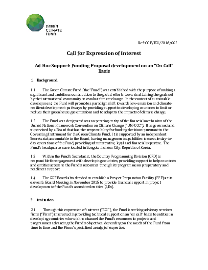 Download Ad-Hoc Support: Funding Proposal Development on an “On Call” Basis