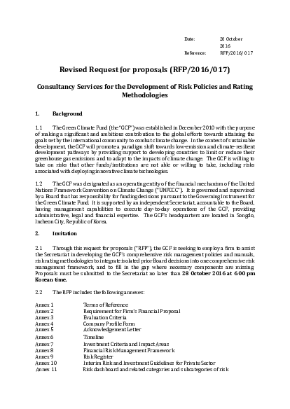 Download Risk Policies and Rating Methodologies