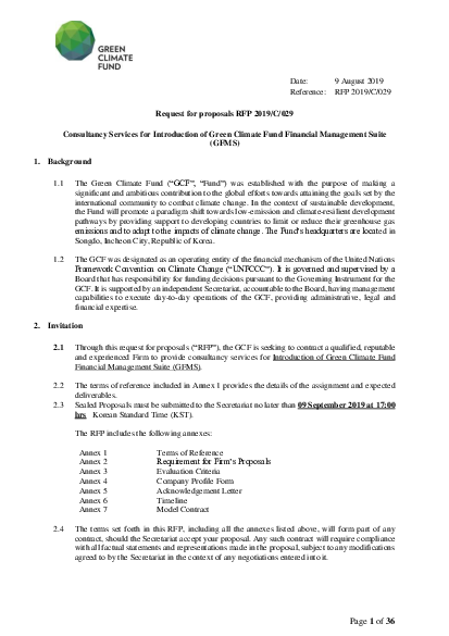 Download Introduction of Green Climate Fund Financial Management Suite