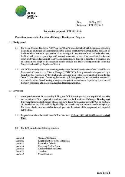 Download Consultancy services for Provision of Manager Development Program