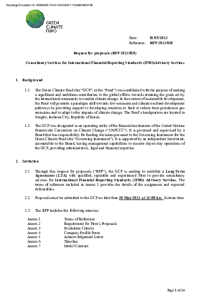 Download Consultancy Services for International Financial Reporting Standards (IFRS)Advisory Services