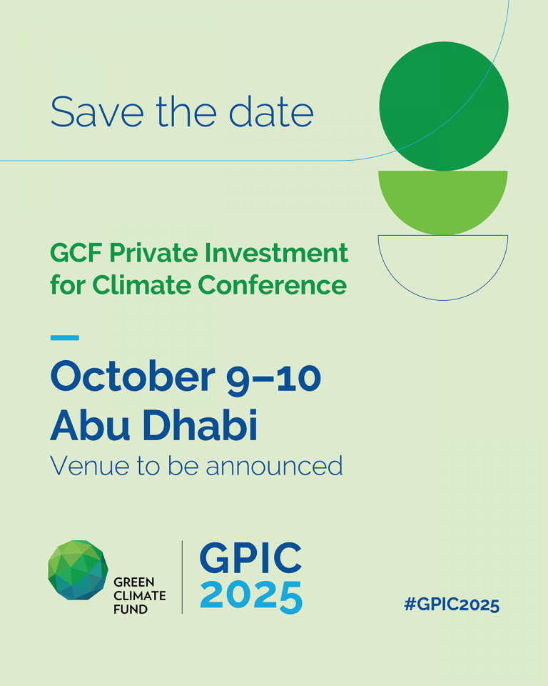 GCF Private Investment For Climate Conference 2025 Green Climate Fund 20250424 Gpic Save Date