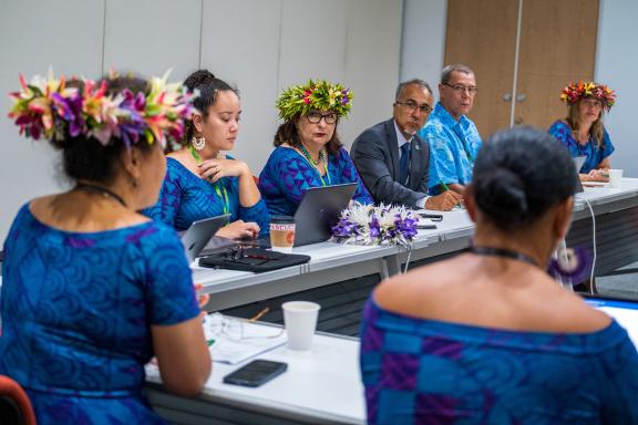 Participants from Asia and the Pacific wore attire from their home countries to bring some colour and vibrant energy into the sessions.