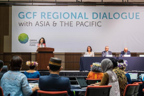The Asia Pacific Dialogue participants were among the first partners to meet GCF’s new Executive Director Mafalda Duarte who had just joined the Fund.