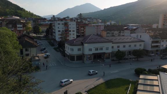 The Centre for Culture and Information (Cultural Centre) located right in the heart of Foča, a town in the southeastern part of Bosnia and Herzegovina. Photo/GCF Christopher Rompre