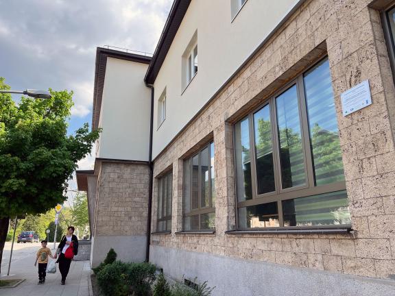 ‘The coal and smoke – it was black smoke all around the building. It was horrible. Now we can live,’ said Slavica Filipović, Director of the Cultural Centre. Photo/GCF Angeli Mendoza