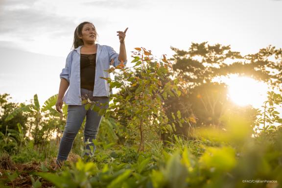 Rebecca Gauto Alegre, a participant in the PROEZA project. ©FAO/Cristian Palacios.